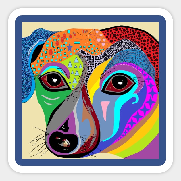 Colorful Chiweenie Sticker by EloiseART